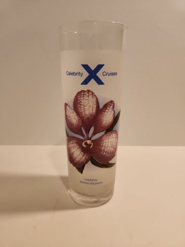 Celebrity Cruises bar givré verre highball recettes boisson cocktail fleur de vanda - Photo 1 sur 4