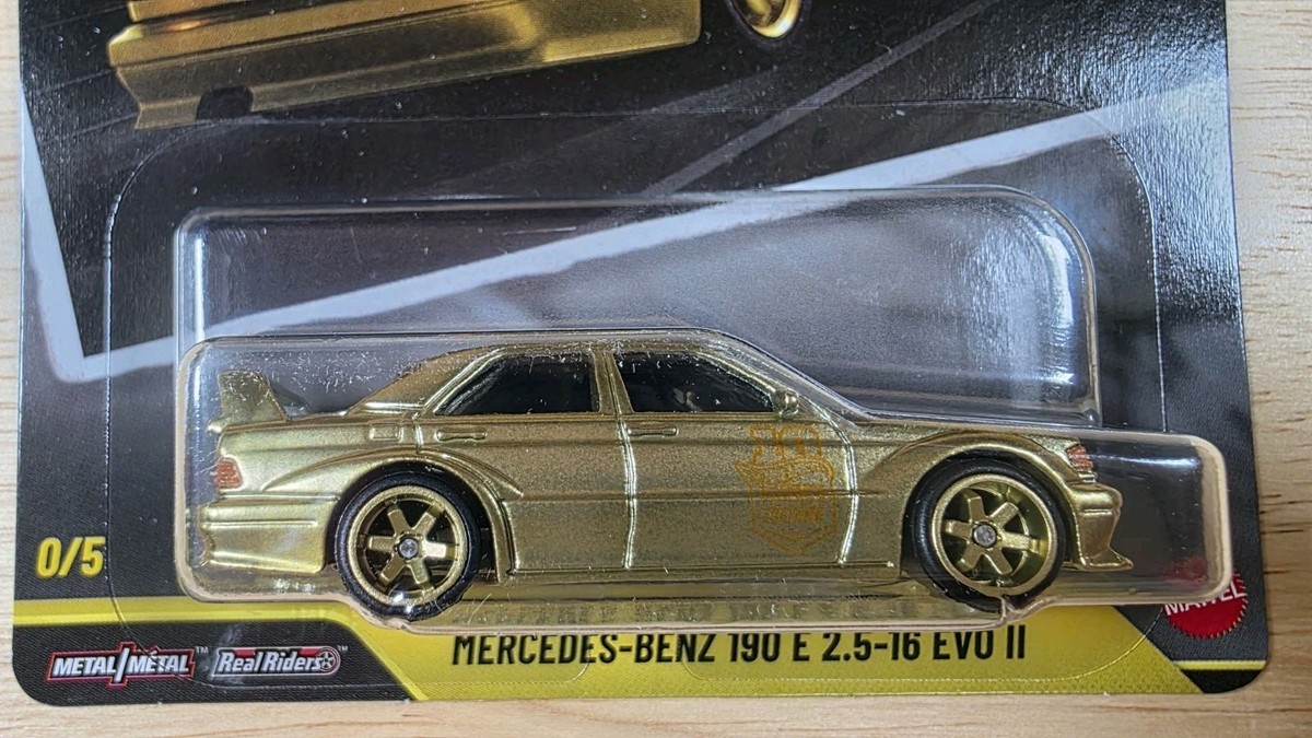 Hot Wheels Premium Mercedes-Benz 190 E 2.5-16 EVO II CHASE 0/5