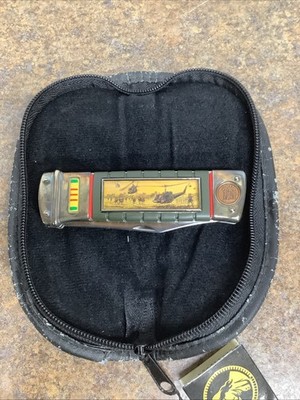 Franklin Mint Vietnam UH-1B Huey Collector's Knife W/case