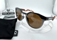 OAKLEY HSTN M MATTE CARBON COPPER W/ PRIZM TUNGSTEN SUNGLASSES OO9242-06 9.9