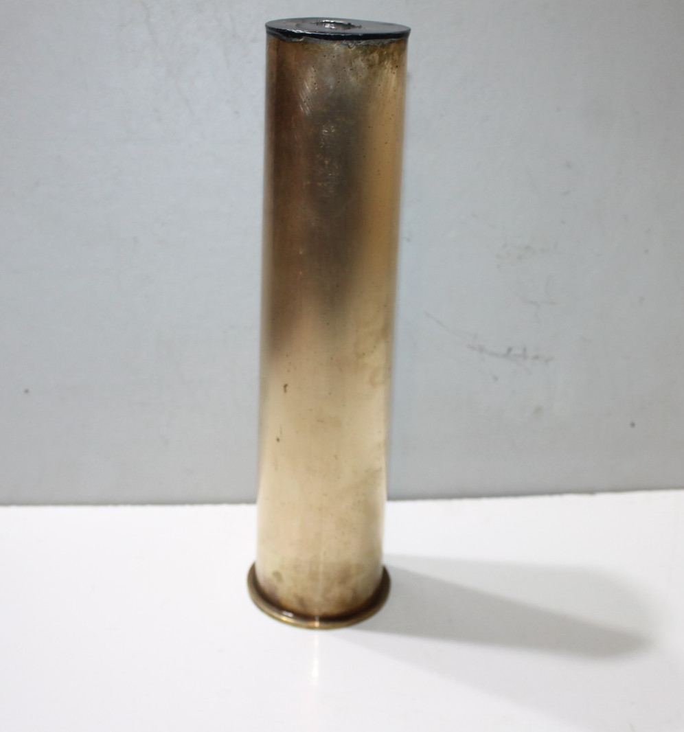 Vintage WWI Artillery Casing Shell 75 mm Trench Art Coin Bank | eBay