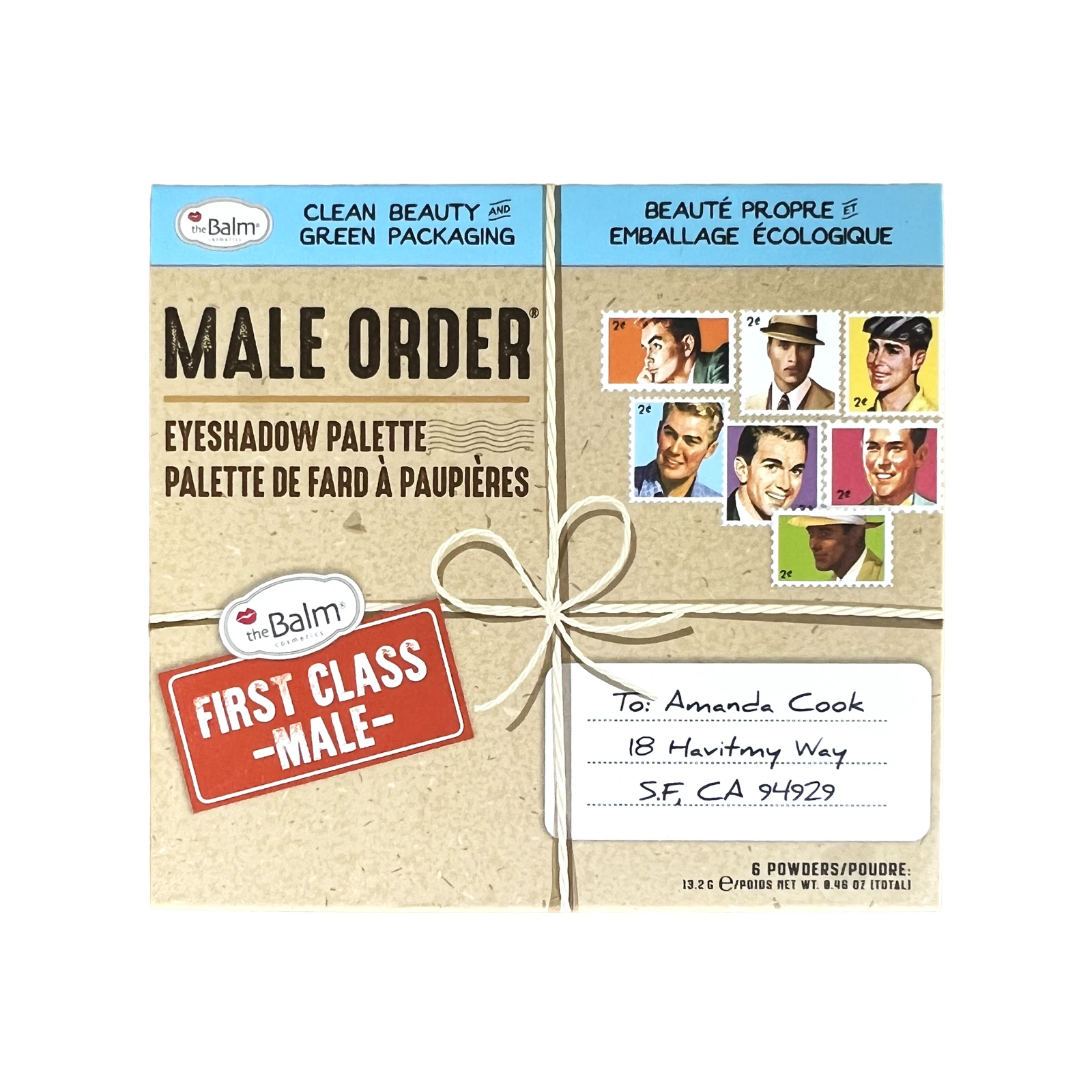 theBalm Male Order Eyeshadow Palette First Class Male Clean Beauty Makeup