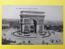Old postcard France 75 - Paris Arc de TRIOMPHE de l TOILE Arch of Triumph Written in 1921