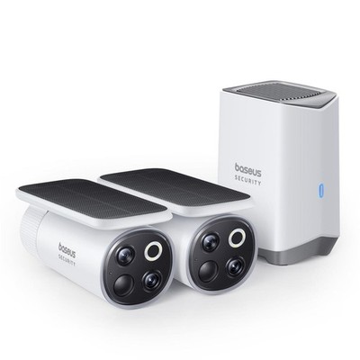 Baseus Security S1 Pro Outdoor Dual Kamera 3K Kit Weiß EU