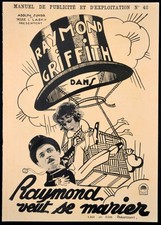 TIME TO LOVE 1927 Raymond Griffith William Powell Vera Voronina FRENCH PRESSBOOK