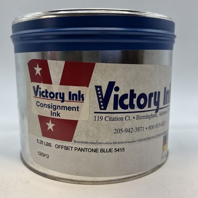 Victory Ink- Offset Pantone Printing Ink ''Blue 5415''-- 5.20 lb. can ''Oil Base''