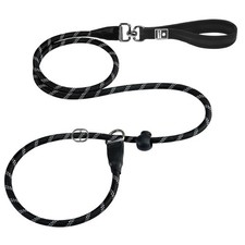 5 FT Reflective Slip Lead Dog Leash - Heavy Duty, Easy Training Solution