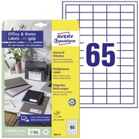 Avery-Zweckform 3666-10 Universal-Etiketten 38 X 21.2 Mm Papier Weiß 650 St. ...