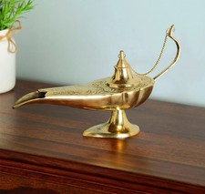 6 Zoll Aladin Genie Öl Messing Lampe Aladdin Chirag Prunkstück Wohndeko Geschenk