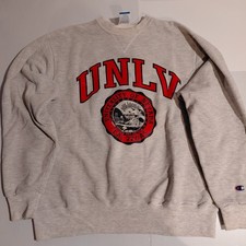 Champion UNLV University of Nevada Las Vegas Sweatshirt Gray Large