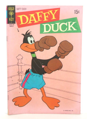 Daffy Duck #68 - Gold Key Comics 1971 - Bronze Age Boxing Gloves Cover (Pink)