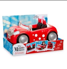 Disney Minnie Mouse Cupé Coche Juguete Rosa Lunares Vehículo Muñeca Tamaño