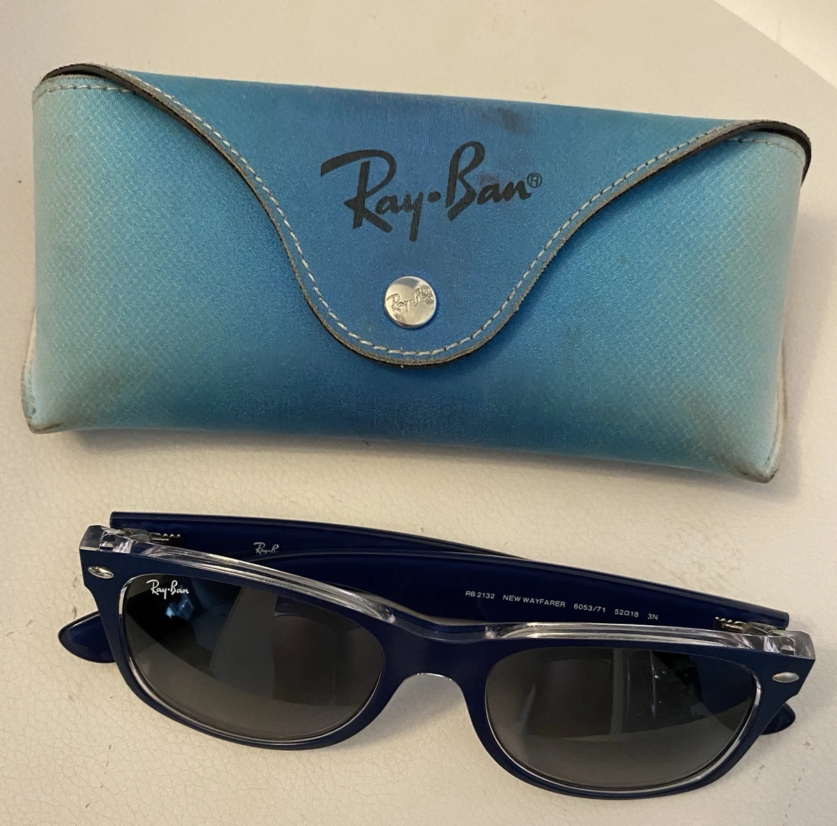 RAY-BAN Light Blue Women’s Sunglasses Wayfarer II  Classic Style Brand New Kate Middleton main image 4