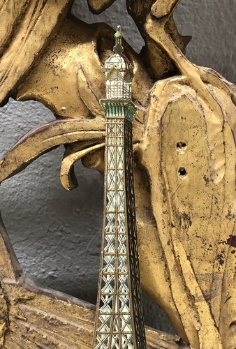 DIe Cut Large Scrap of Eifel Tower w/ Cologne & Salisbury Cathedral - Picture 2 of 12
