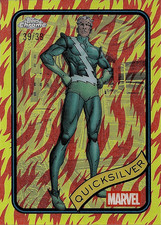 2025 Topps Chrome Marvel Quicksilver #121 Human Torch Refractor /39