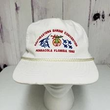 Vintage 1992 Southeastern Shrine Convention Shriners Hat Pensacola FL Trucker