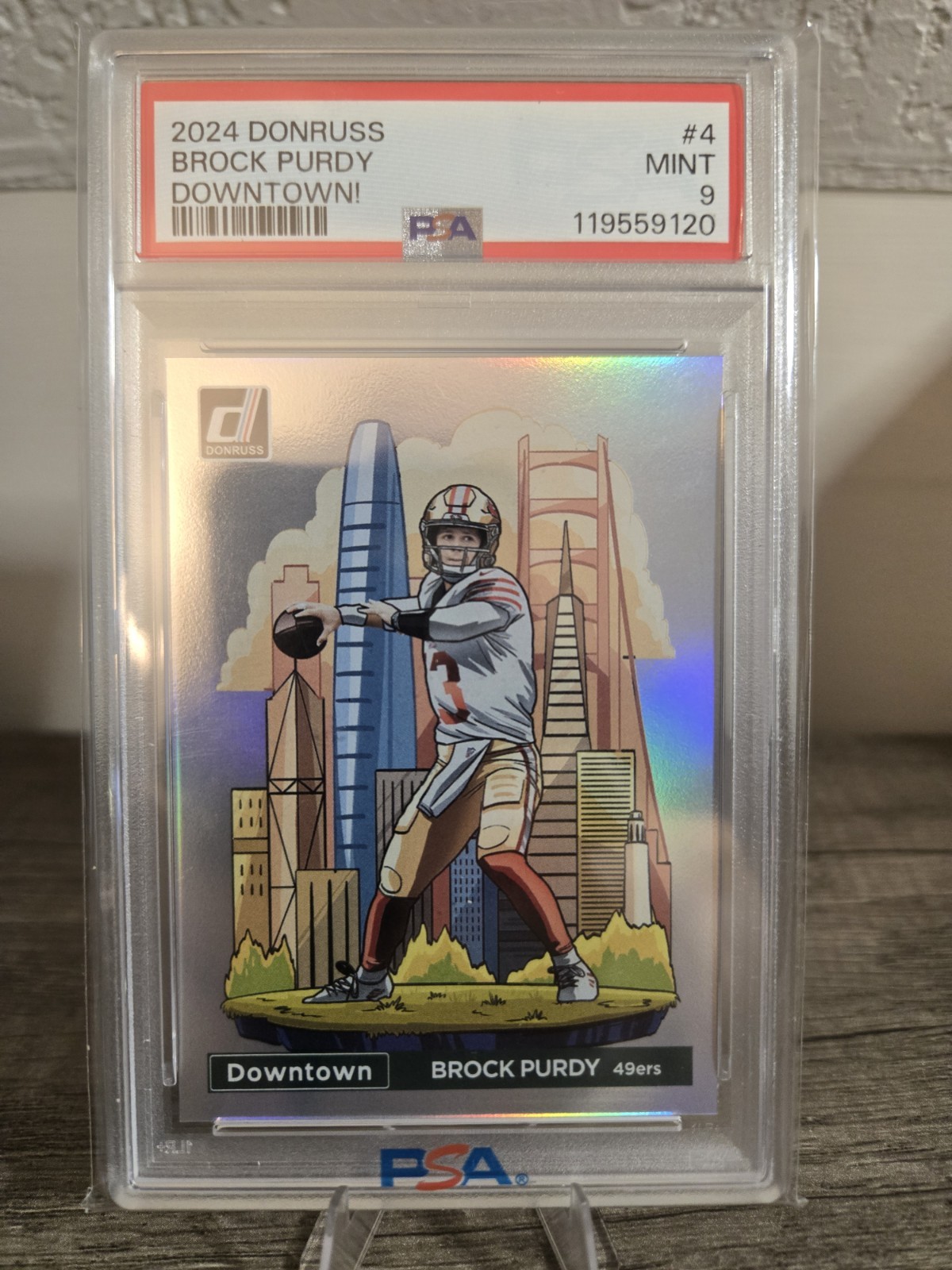 2024 Donruss Brock Purdy Downtown PSA 9