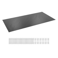Bâche Piscine Hivernage PVC pour Piscine Rectangulaire Anthracite 4 x 8 m
