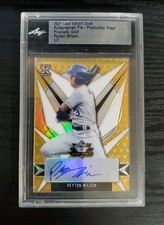 2021 Leaf Valiant Pre-Production Proof Prismatic Gold Peyton Wilson Auto 1/1