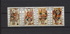 S57715 BELGIQUE MNH 1973 Solidarité, Cartes À Jouer 4v Ruban Plié # 1689/92