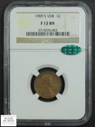 1909 S VDB Lincoln Wheat Copper Cent 1C NGC F 12 BN CAC