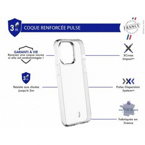 Coque iPhone 14 Pro Max Force Case Pulse renforcée fabrication française transparente - 2