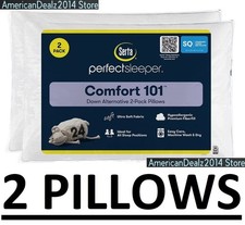 Serta Perfect Sleeper Comfort Sleep Bed Pillow, 2 Pk Standard/Queen 20" X 28"
