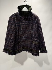 USED SACAI 22-05983 TWEED BLOUSON MULTI GOOD
