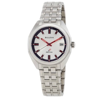 Bulova Jet Star Quartz Silver Dial Men's Watch 96K112