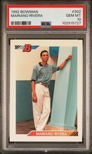 1992 BOWMAN #302 MARIANO RIVERA PSA 10