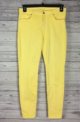 MICHAEL Michael Kors Women s Yellow Izzy Skinny Mid Rise Stretch Jeans Size 6