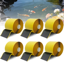 Paquete de 6 cintas de costura para revestimiento de estanque a granel, total 3" x 196' resistente butilo de doble cara