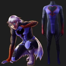 Kingdom Hearts Printed Bodysuit Jumpsuit Adult Costume Cosplay Halloween