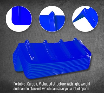 Aazon.co: Ytee Products V Shaped Board 4" Red Plastic Corner Edge Protectors For Cargo Loads - View #9