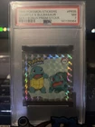 VINTAGE 1999 POKEMON Sticker Series 1 Prism Squirtle & Bulbasaur- PSA 7