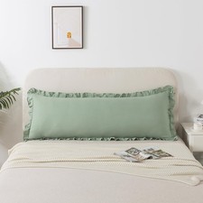 Body Size Pillow Cases Set of 1 - Ruffled Chic Boho Pillowcase 1 Pack, Super ...