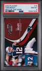 2002 PLAYOFF PIECE OF THE GAME #15 TOM BRADY PSA 8