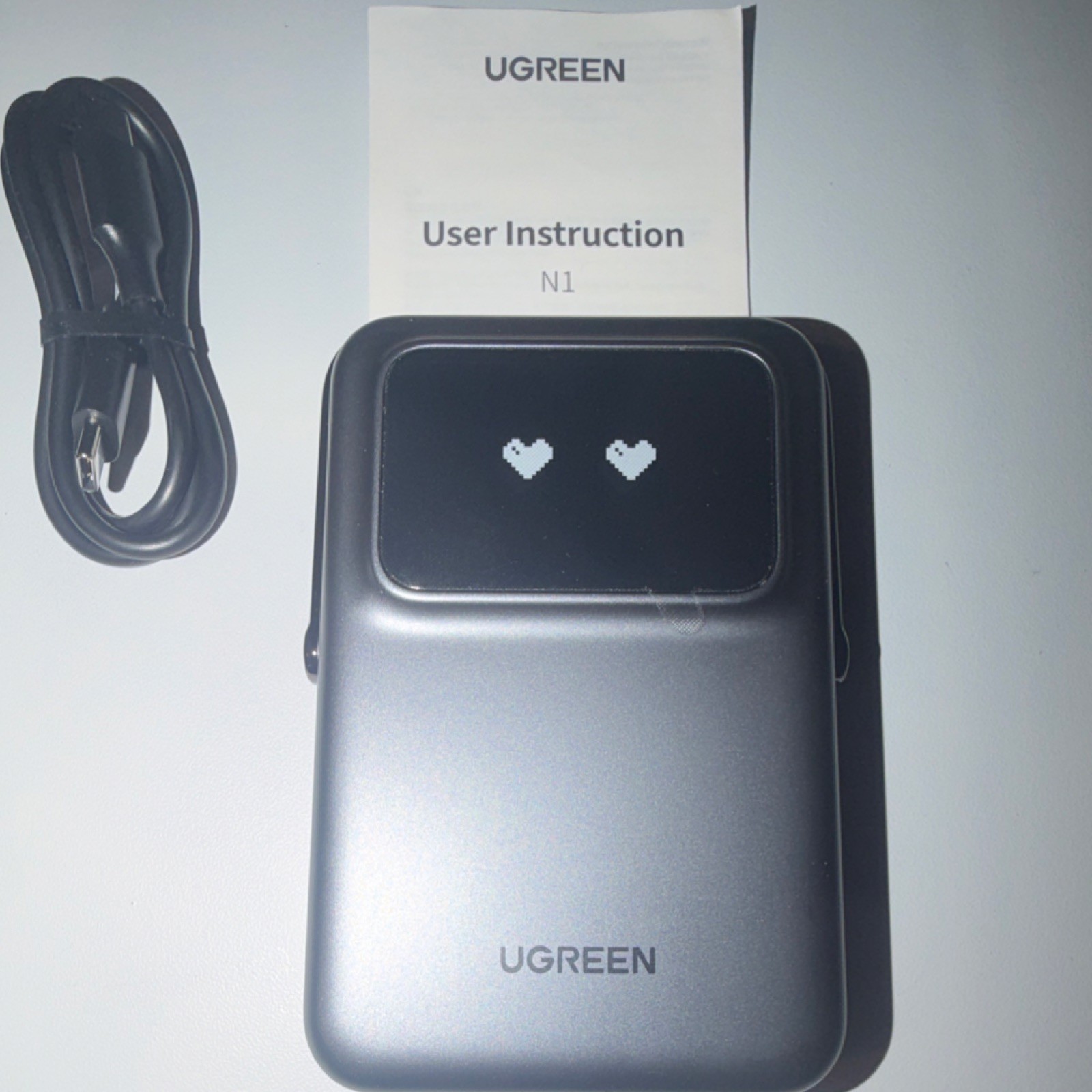 UGREEN N1 Qi Wireless Portable Charger USB-C Fast Charge LED Matt Universal