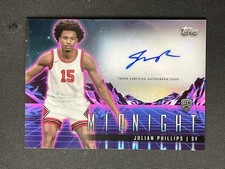 2023-24 Topps Midnight #RHS-JUP Julian Phillips Rookie Auto Chicago Bulls