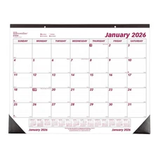 Brownline® 2026 Monthly Desk Pad Calendar, 12 Months, January to December, 22...