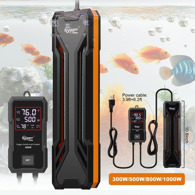#ad hygger Aquarium Heater 1000W Adjustable Fish Tank Heater with 3 Suction Cups $41.99