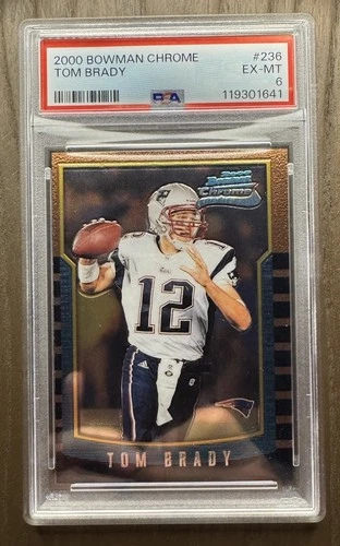 2000 Bowman Chrome Tom Brady #236 PSA 6 RC Rookie Patriots 🐐