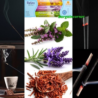Räucherstäbchen (RELAX) natürlicher Duft Aroma Sandale Lavendel Patchouli Stäbchen