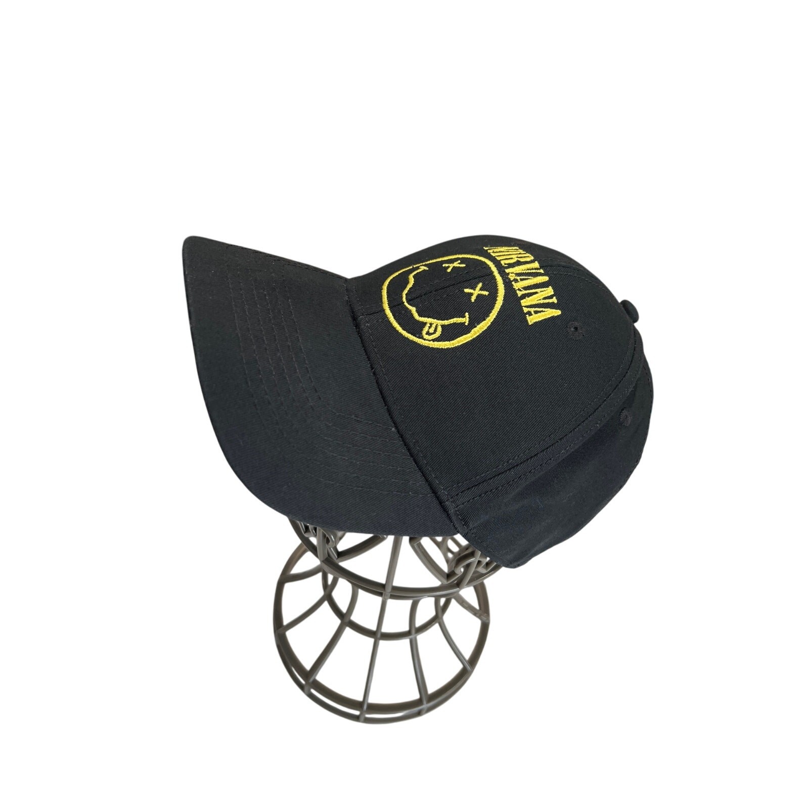 Nirvana Black Adjustable Baseball Cap OS Smiley H… - image 1