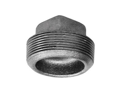 Anvil 8700159406 Black Malleable Iron Square Head Plug 1-1/4 in. NPT Male