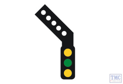 TTDS4L Train Tech OO DCC Signal (LH Feather) - 3 Aspekte Entfernung