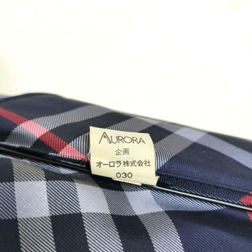 Burberrys Taschenschirm Nova Check Navy 1990er Authentic - Bild 24 von 24