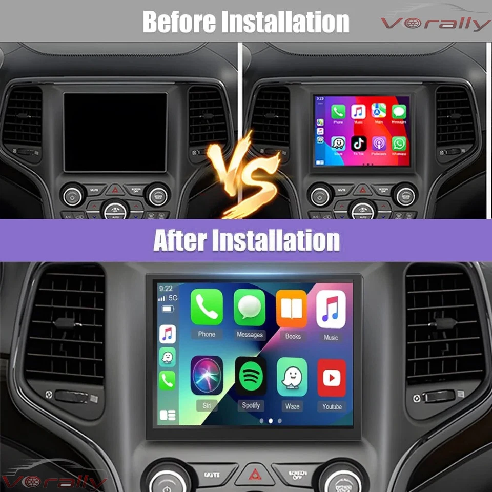 For Jeep Grand Cherokee 2015-2021 Radio GPS Head Unit, CarPlay & Android Auto - Image 4 of 4