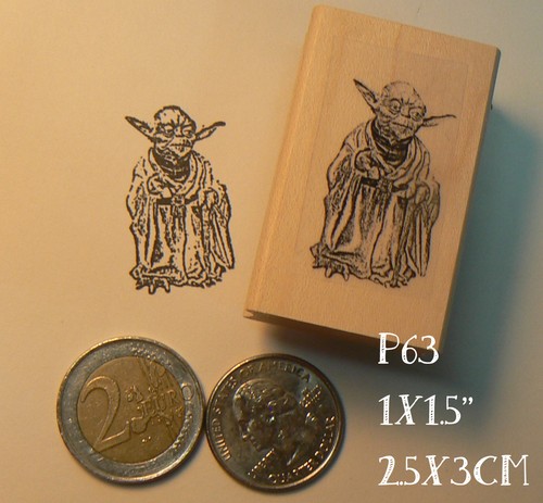 P63 Star Wars Yoda Gummistempel - Bild 1 von 2