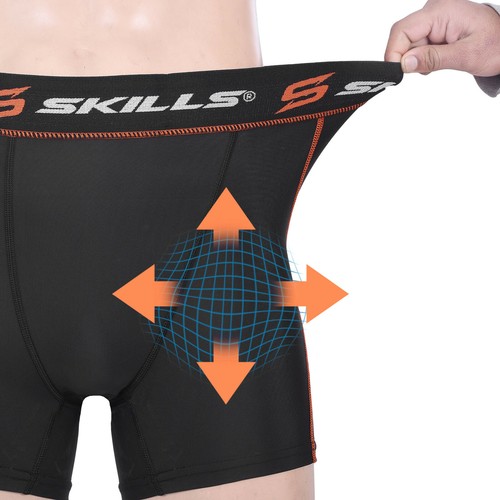 Mens Compression Boxer Shorts Base-layers Sports Briefs skin fit gym pants - Picture 39 of 45